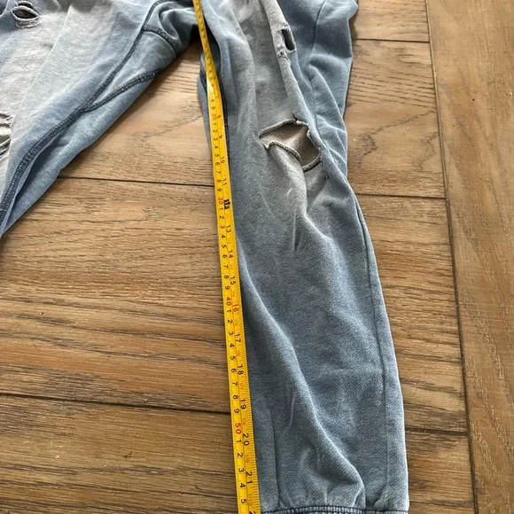 NSF Blue Distressed Joggers - Picture 6 of 8